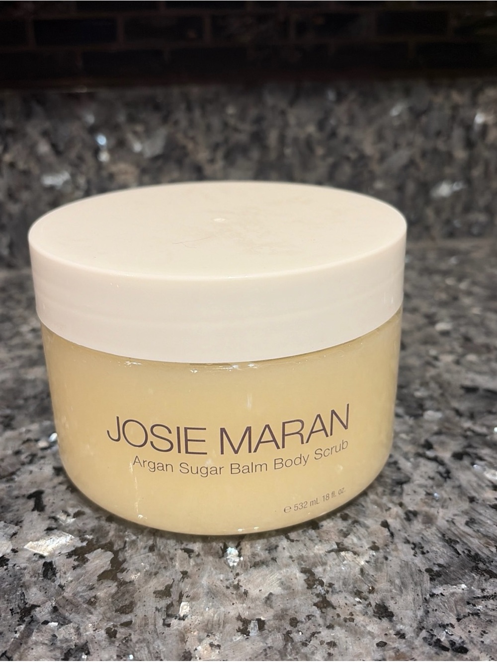 Josie Maran Argan Sugar Balm Body Scrub *Vanilla Bean 18oz Full NOS SEALED! USA